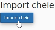 Import cheie