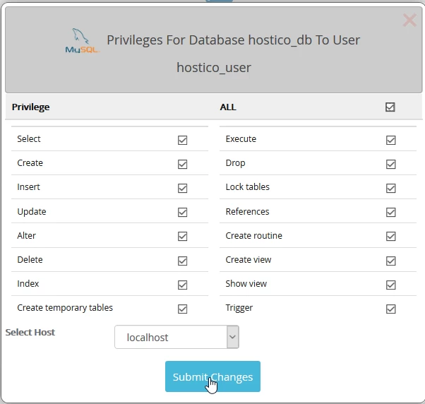Privilegi database