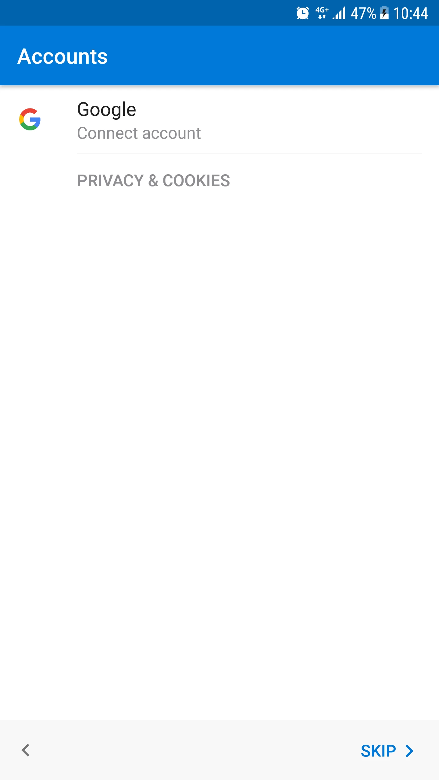 Izberite Preskoči pri računih